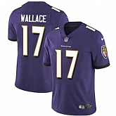 Nike Baltimore Ravens #17 Mike Wallace Purple Team Color NFL Vapor Untouchable Limited Jersey,baseball caps,new era cap wholesale,wholesale hats